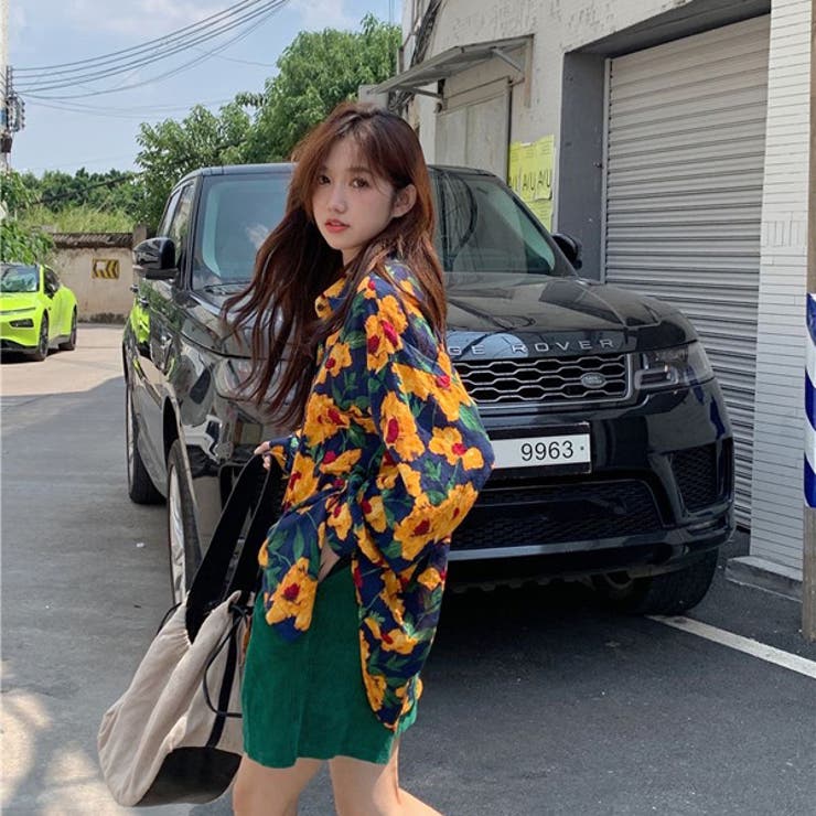 柄シャツ レトロ フラワー柄 | Decorative  | 詳細画像6 