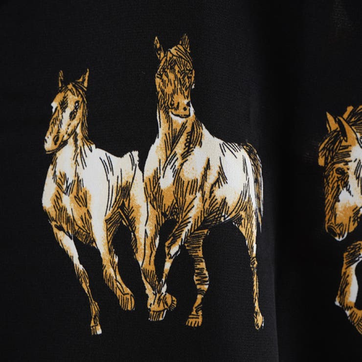柄シャツ ホース柄 馬柄 | Decorative  | 詳細画像12 