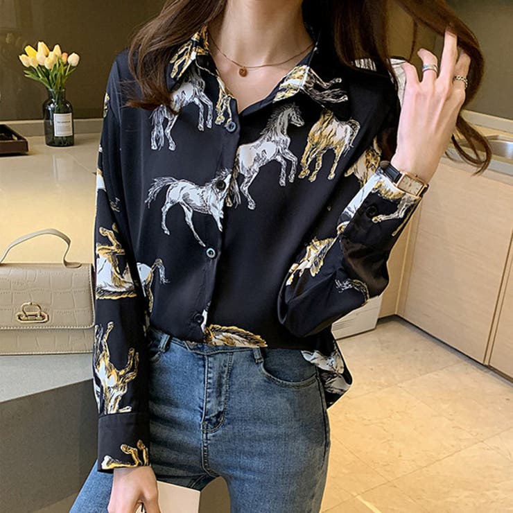 柄シャツ ホース柄 馬柄 | Decorative  | 詳細画像6 