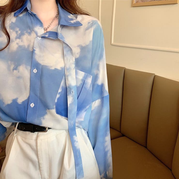柄シャツ タイダイ柄 ブルースカイ | Decorative  | 詳細画像7 