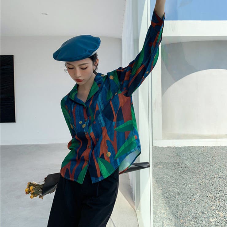 柄シャツ オープンカラーシャツ アート | Decorative  | 詳細画像5 