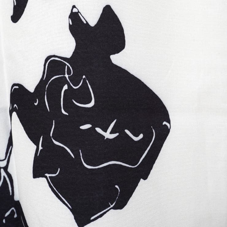 柄シャツ ボタニカル柄 モノトーン調 | Decorative  | 詳細画像11 