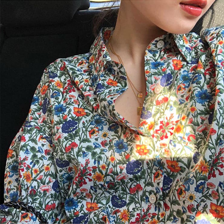 柄シャツ 花柄 ボタニカル柄[品番：DCTW0004311]｜Decorative  （デコラティブ）のレディースファッション通販｜SHOPLIST（ショップリスト）