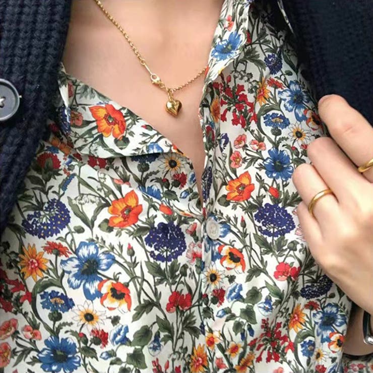 柄シャツ 花柄 ボタニカル柄[品番：DCTW0004311]｜Decorative  （デコラティブ）のレディースファッション通販｜SHOPLIST（ショップリスト）