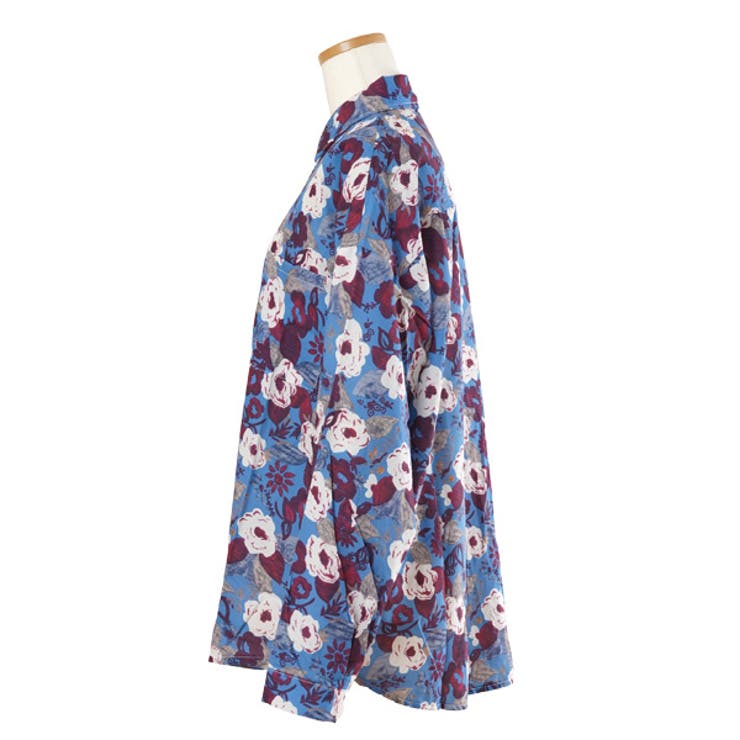 柄シャツ レトロ フラワー柄[品番：DCTW0004313]｜Decorative