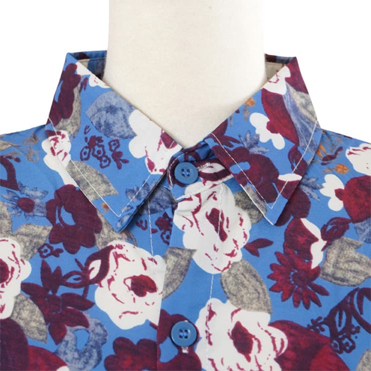 柄シャツ レトロ フラワー柄[品番：DCTW0004313]｜Decorative