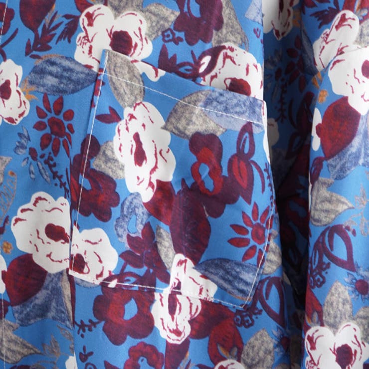 柄シャツ レトロ フラワー柄[品番：DCTW0004313]｜Decorative