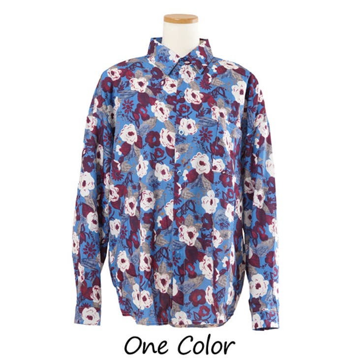 柄シャツ レトロ フラワー柄[品番：DCTW0004313]｜Decorative