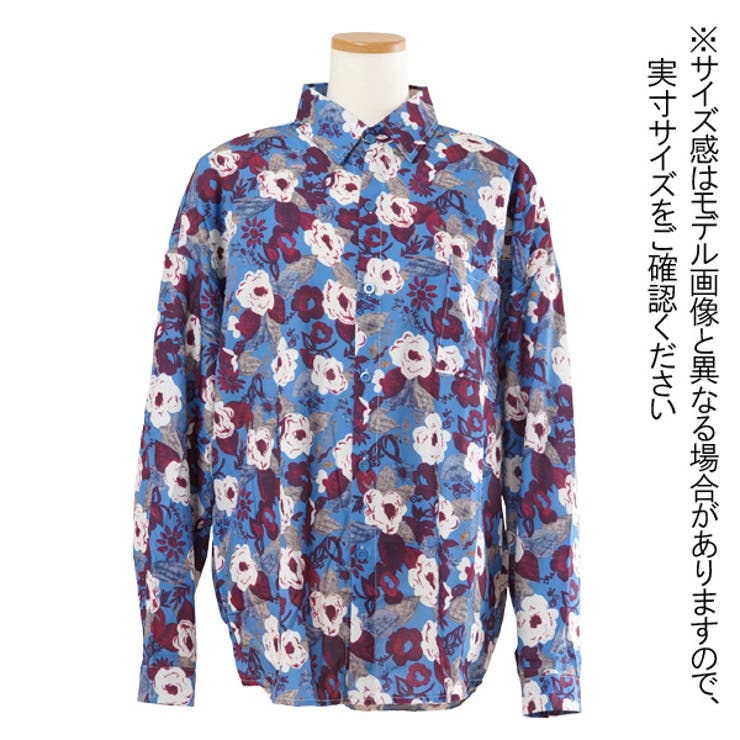 柄シャツ レトロ フラワー柄[品番：DCTW0004313]｜Decorative