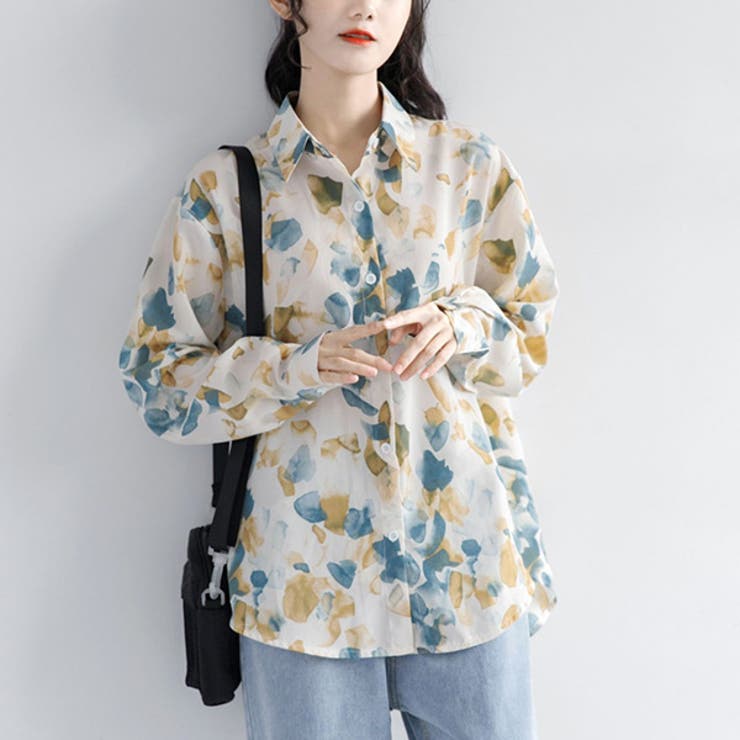 柄シャツ ボタニカル柄 イチョウ柄 | Decorative  | 詳細画像5 