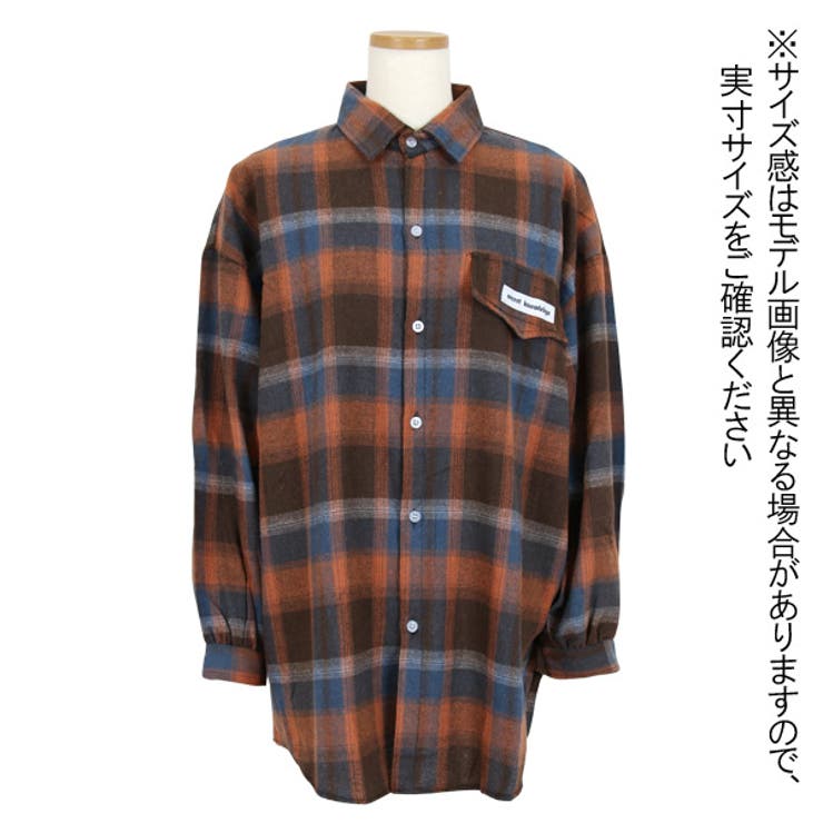 柄シャツ ネルシャツ チェック柄[品番：DCTW0004344