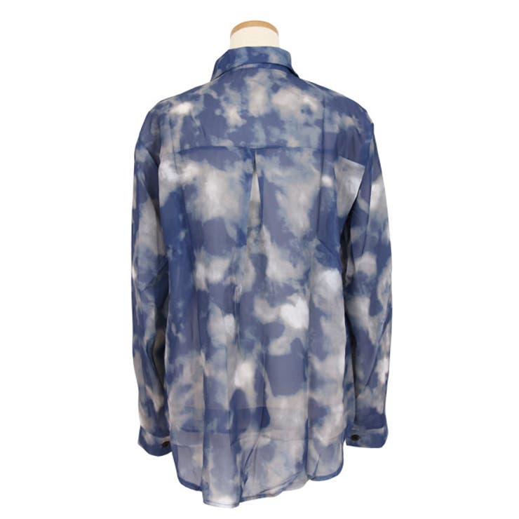 柄シャツ タイダイ柄 シアーシャツ | Decorative  | 詳細画像12 