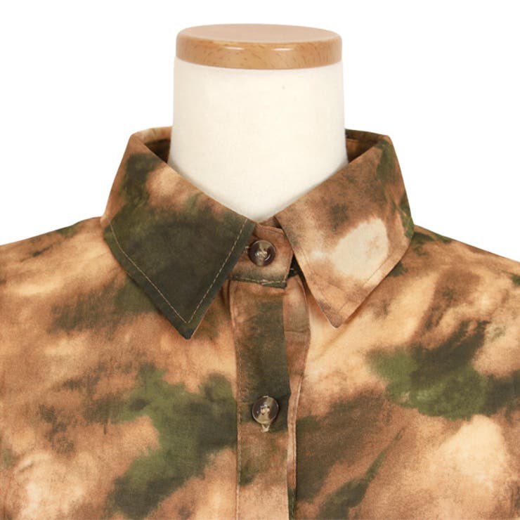 柄シャツ タイダイ柄 シアーシャツ | Decorative  | 詳細画像13 