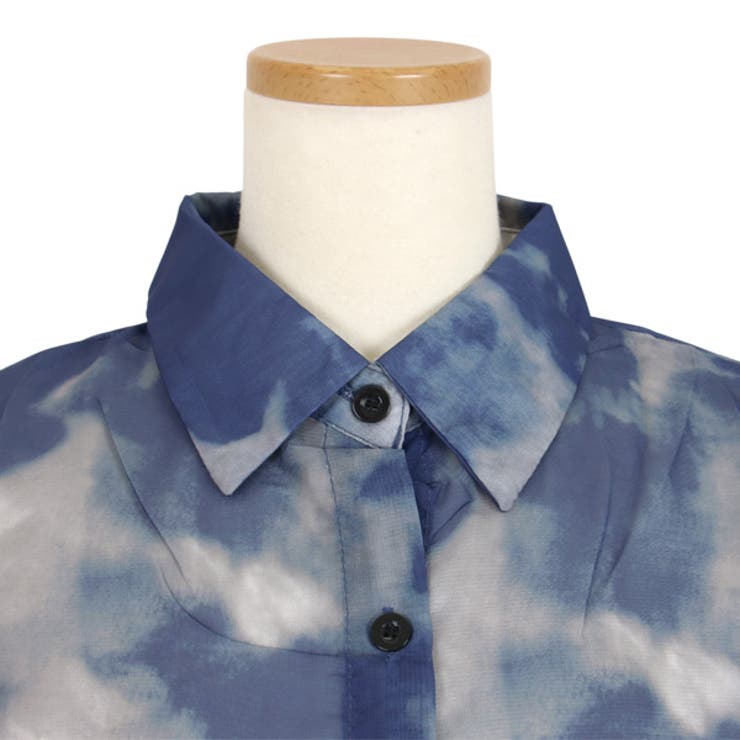 柄シャツ タイダイ柄 シアーシャツ | Decorative  | 詳細画像14 