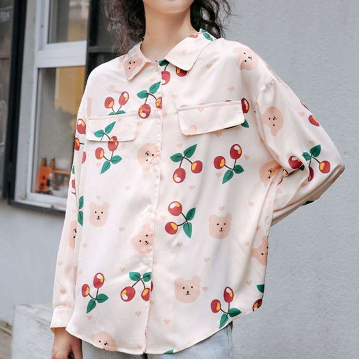 柄シャツ くま柄 チェリー柄 | Decorative  | 詳細画像5 