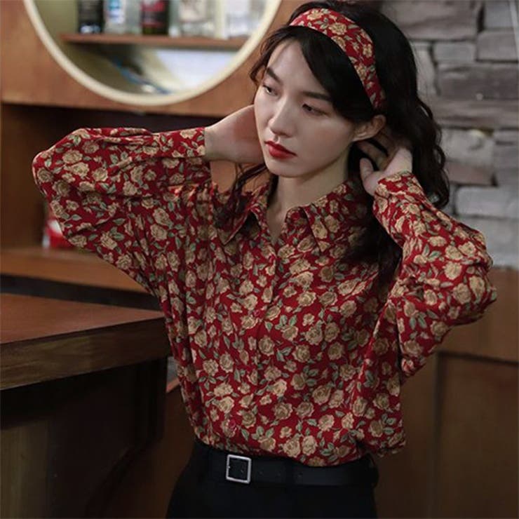 最も 割引 柄シャツ フラワー バラ[品番：DCTW0004356]｜Decorative トップス