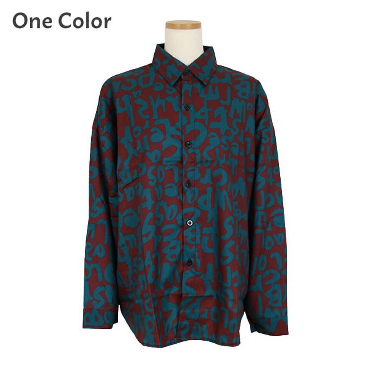 柄シャツ 長袖シャツ ロゴ | Decorative  | 詳細画像13 