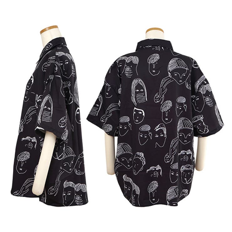 【入手困難】珍品 花柄 2点セット 柄シャツ アロハシャツ 花柄 星柄 総柄 レトロ ハワイアンシャツ プリント