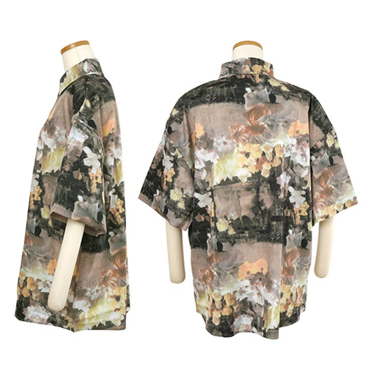 柄シャツ 花柄 ぼかし | Decorative  | 詳細画像6 