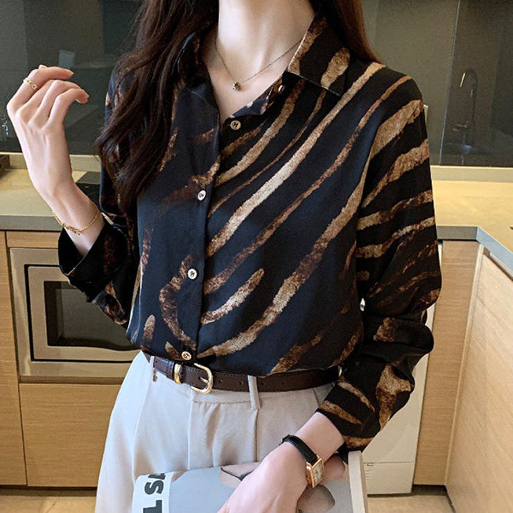 柄シャツ ゼブラ柄 かすれ模様 | Decorative  | 詳細画像5 