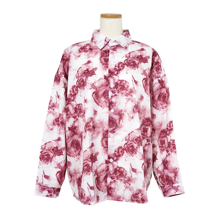 柄シャツ 薔薇 バラ[品番：DCTW0004471]｜Decorative
