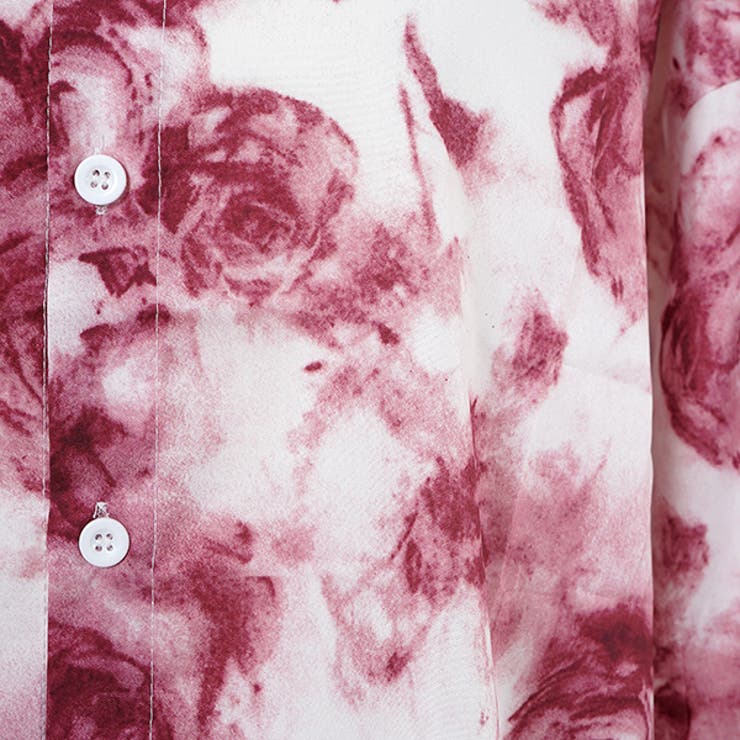 柄シャツ 薔薇 バラ[品番：DCTW0004471]｜Decorative