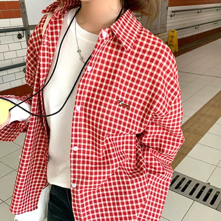 柄シャツ チェック柄 ギンガムチェック[品番：DCTW0004509