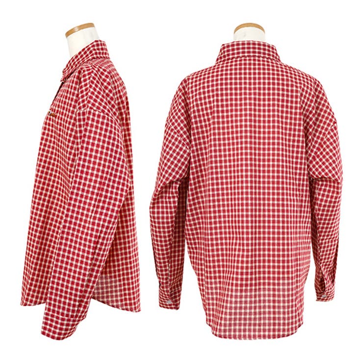 柄シャツ チェック柄 ギンガムチェック[品番：DCTW0004509