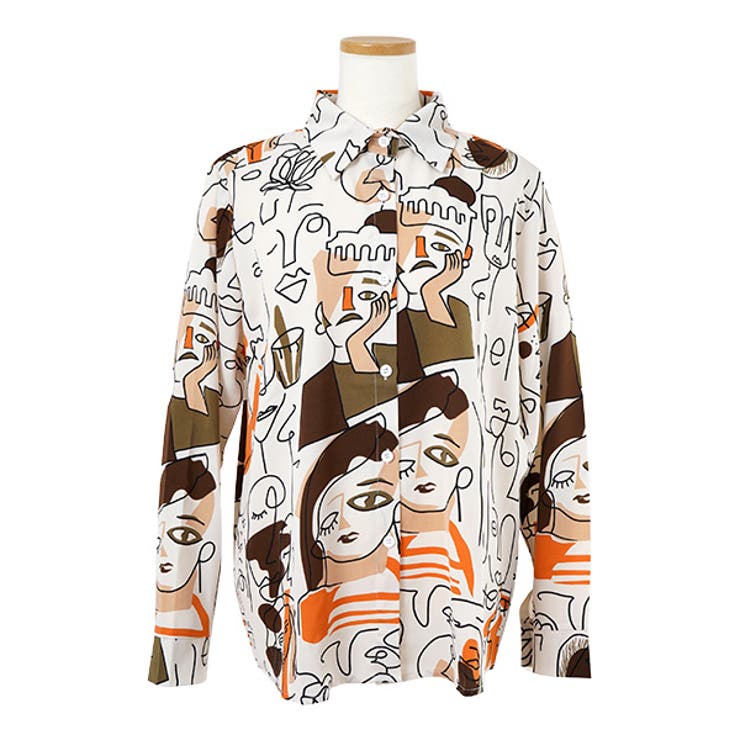 柄シャツ 顔柄 フェイス柄 | Decorative  | 詳細画像7 