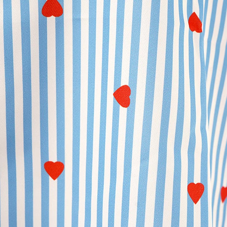 柄シャツ ハート ハート柄[品番：DCTW0004518]｜Decorative