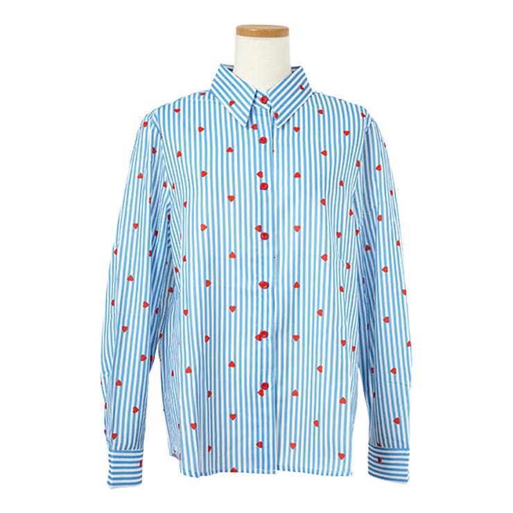 柄シャツ ハート ハート柄[品番：DCTW0004518]｜Decorative