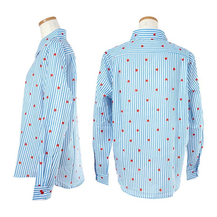 柄シャツ ハート ハート柄[品番：DCTW0004518]｜Decorative