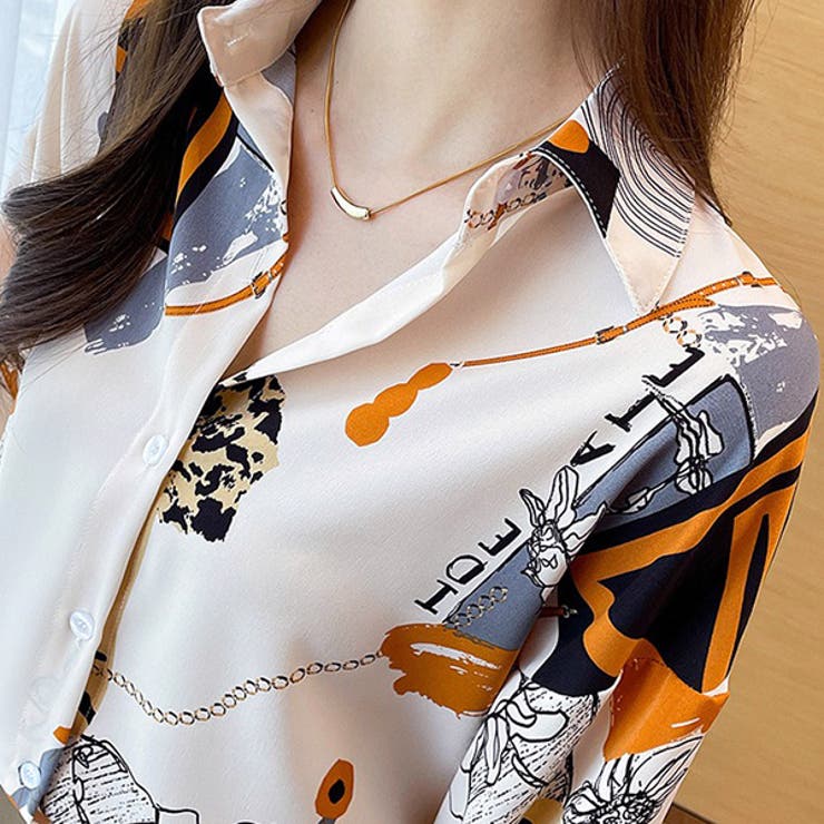 柄シャツ スカーフ柄 幾何柄 | Decorative  | 詳細画像4 