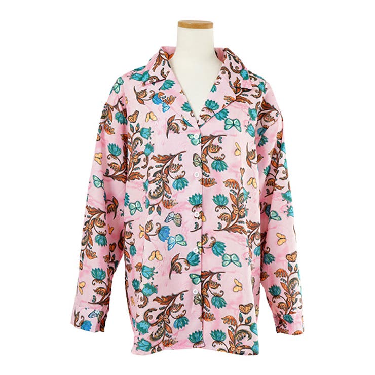 柄シャツ 花柄 ピンク[品番：DCTW0004527]｜Decorative