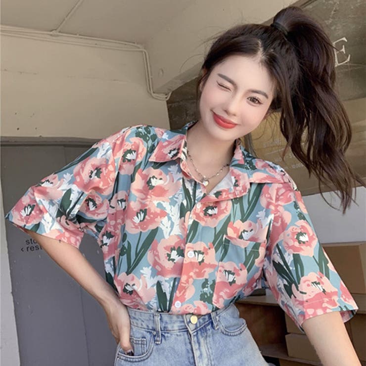 柄シャツ 花柄 花 | Decorative  | 詳細画像6 