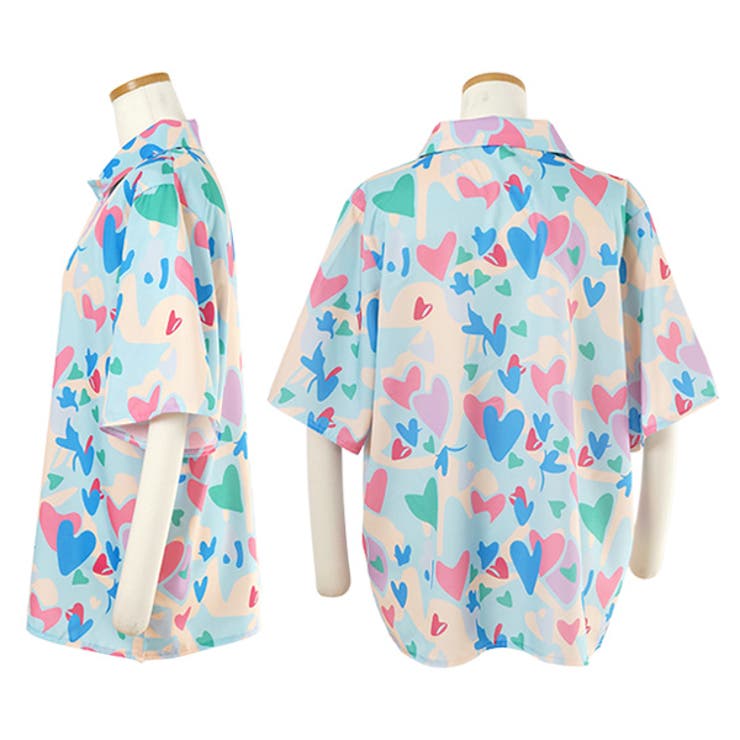 柄シャツ ハート柄 ハート | Decorative  | 詳細画像4 