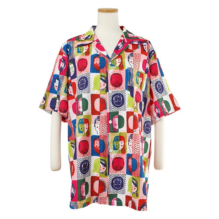 柄シャツ 顔柄 フェイス柄 | Decorative  | 詳細画像2 