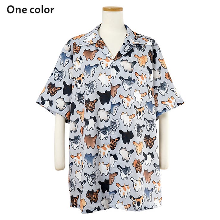 柄シャツ 猫柄 キャット柄 | Decorative  | 詳細画像8 