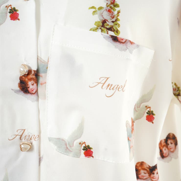 柄シャツ 天使 双子 | Decorative  | 詳細画像10 