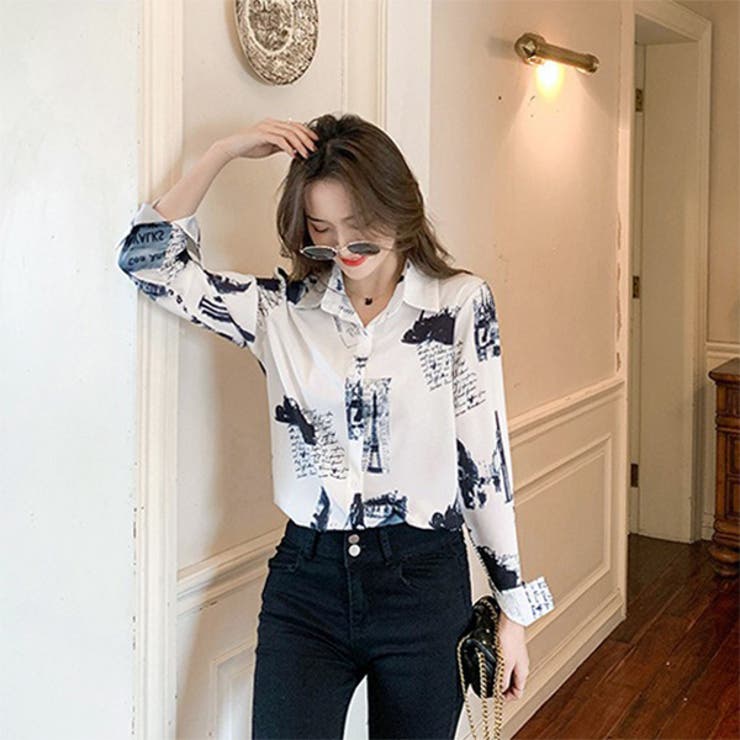 柄シャツ 英字柄 メッセージプリント | Decorative  | 詳細画像4 