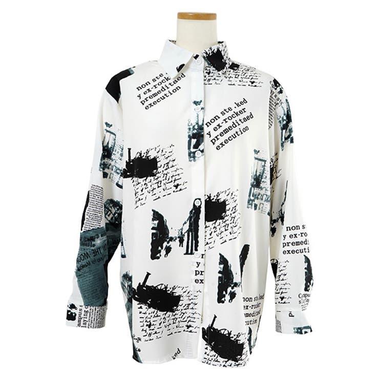 柄シャツ 英字柄 メッセージプリント | Decorative  | 詳細画像5 