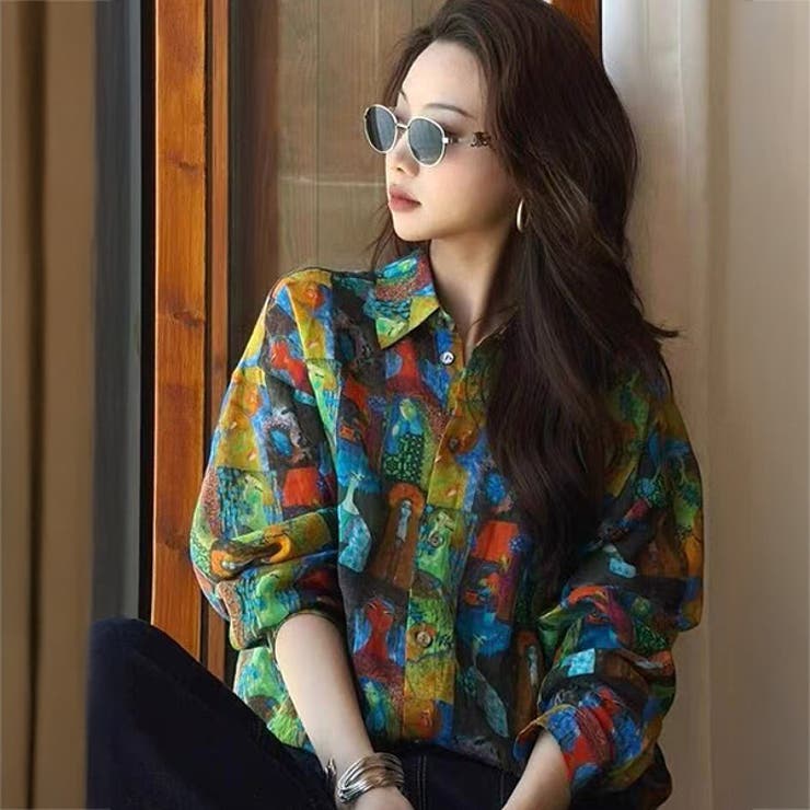 柄シャツ 女性柄 女の人 | Decorative  | 詳細画像1 