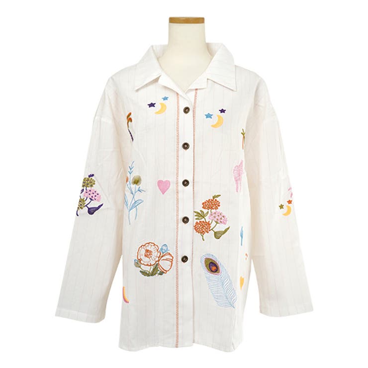 柄シャツ ストライプ ピンク | Decorative  | 詳細画像6 