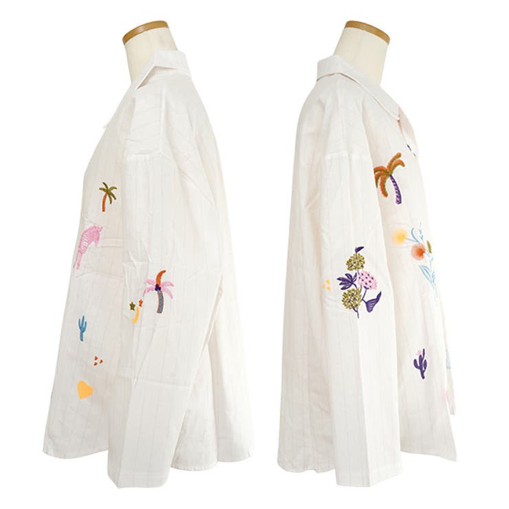 柄シャツ ストライプ ピンク | Decorative  | 詳細画像7 