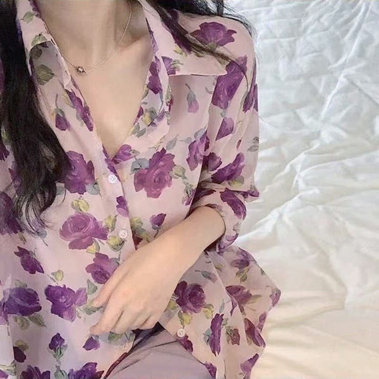 柄シャツ バラ柄 ローズ柄 | Decorative  | 詳細画像4 