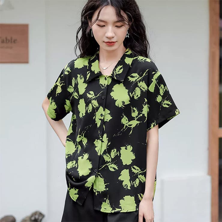 柄シャツ アート柄 ネオンカラー | Decorative  | 詳細画像4 