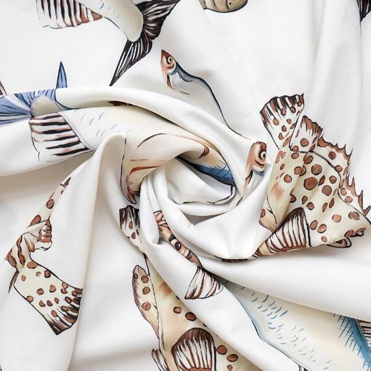 柄シャツ フィッシュ柄 魚柄[品番：DCTW0003176]｜Decorative
