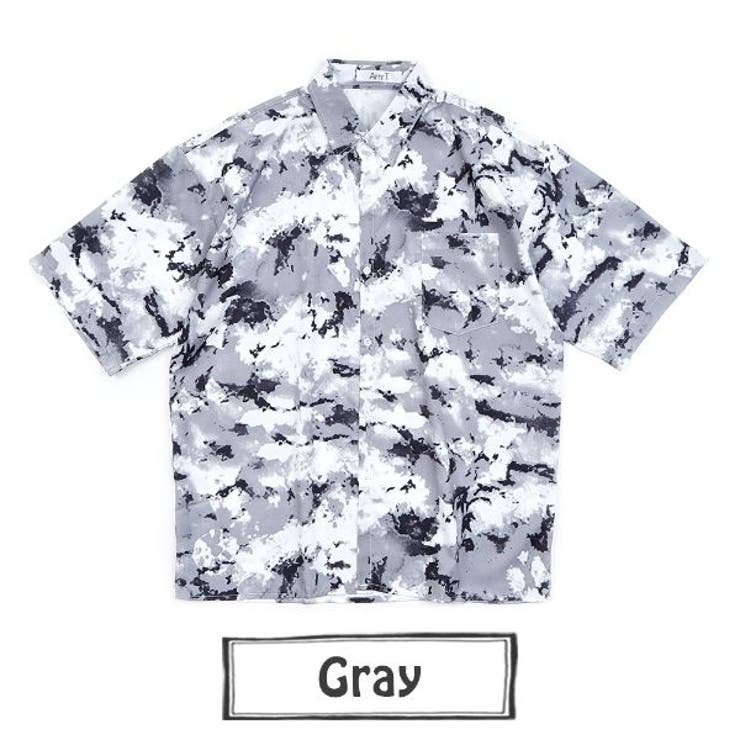 柄シャツ タイダイ柄 迷彩風[品番：DCTW0003250]｜Decorative