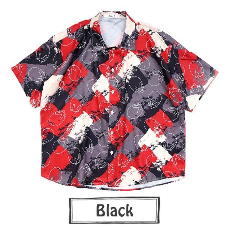 柄シャツ トマト柄 3色ペイント[品番：DCTW0003251]｜Decorative