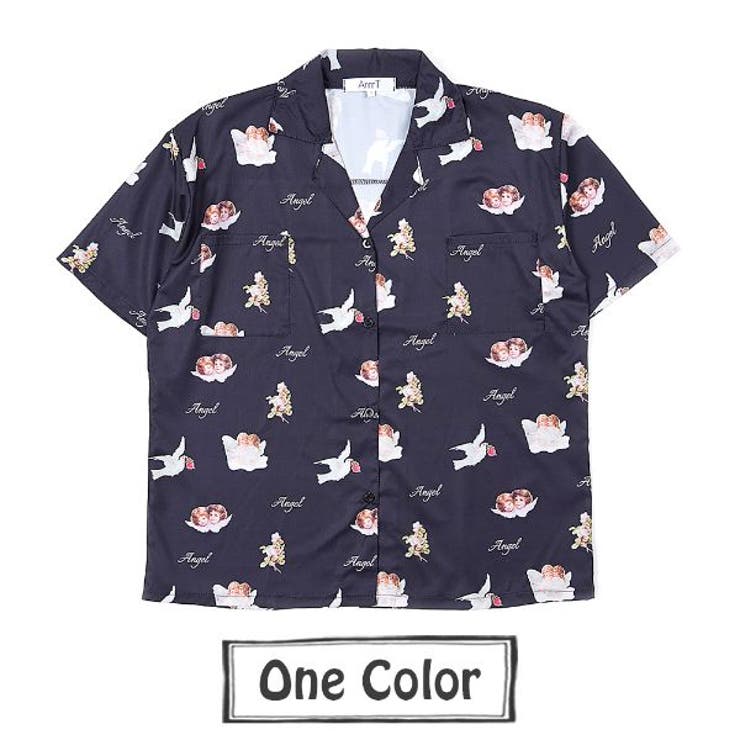若者に人気のブランド 柄シャツ エンジェル柄[品番：DCTW0003211]｜Decorative 天使 トップス